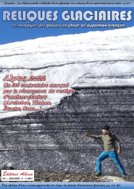 Couverture du premier numéro de Reliques glaciaires